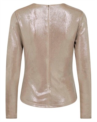 Margot CC Drape Bluse - Champagne